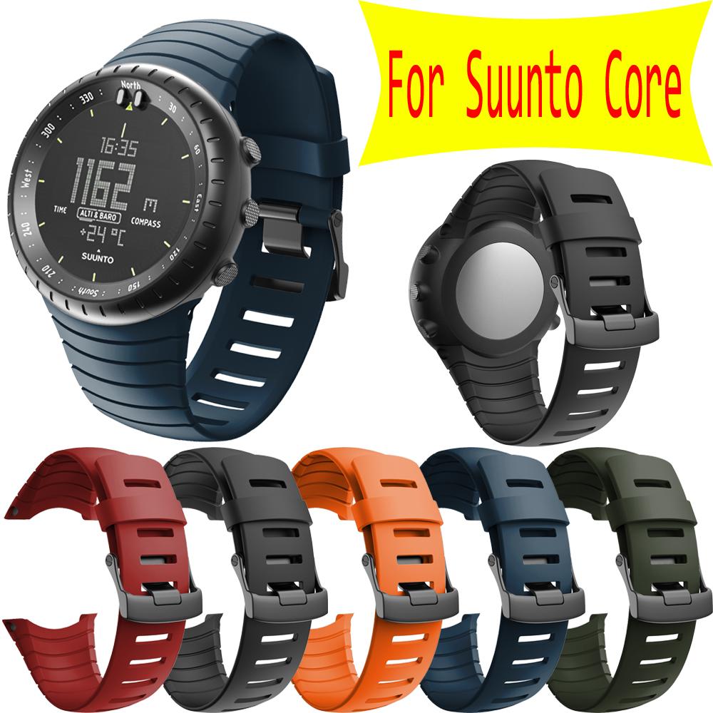 Изображение товара: Ремешок силиконовый для Suunto Core, сменный Браслет для наручных часов Suunto Core, аксессуары для смарт-часов