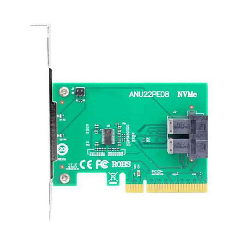 Изображение товара: Двойной порт-адаптер U.2 NVMe SSD SFF8643 к SFF-8639 NVMe U.2 без кабеля PCIe x8