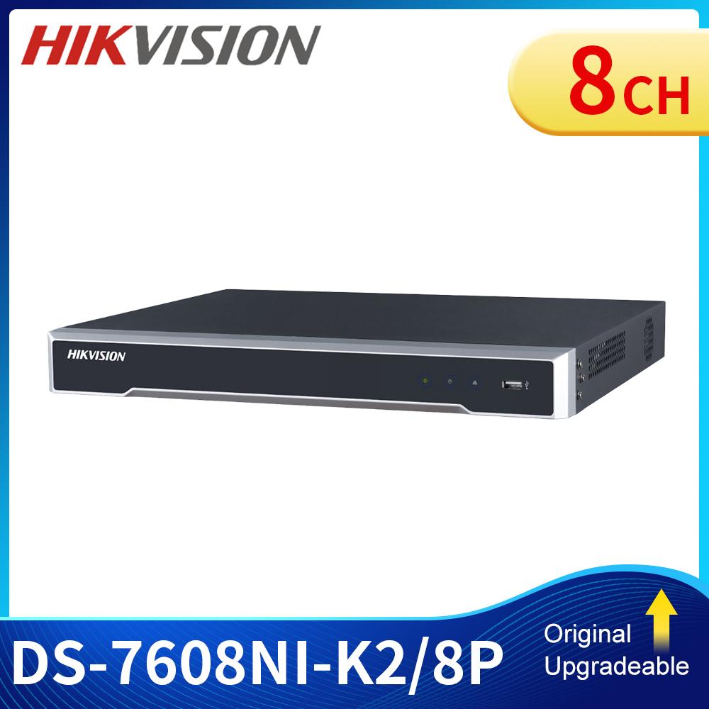 Изображение товара: В наличии Hik NVR 8CH POE DS-7608NI-K2/8P Plug & Play 4K видеорегистратор 2 SATA для HDD