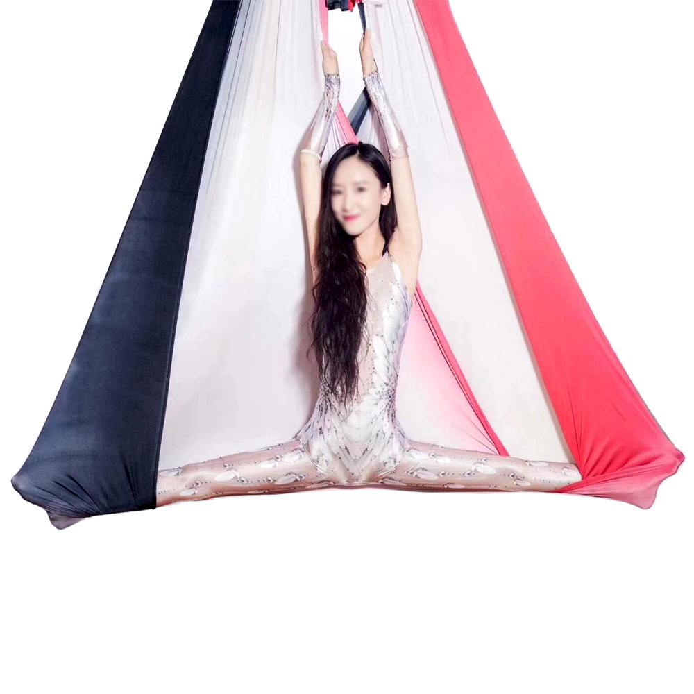 Изображение товара: Профессиональный гамак для аэройоги, фитнеса, высокое качество, 12 метров, 100% нейлоновая ткань для йоги, танцевальные упражнения для йоги