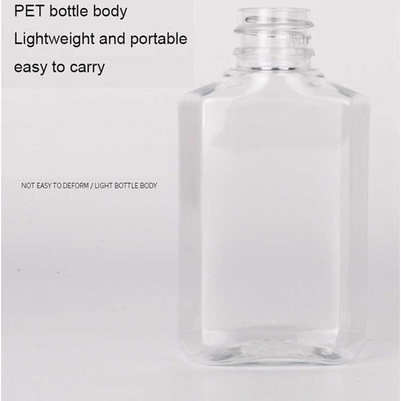 Изображение товара: 40 шт 2 унции 60 мл Прозрачный многоразовый флип-топ PET пластиковый контейнер для путешествий