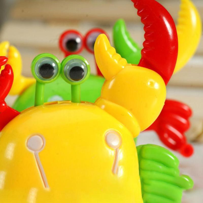 Изображение товара: Симпатичные пластиковые заводные крабы VKTECH, игрушки для детей, детские милые заводные игрушки в виде животных, Рождество, день рождения