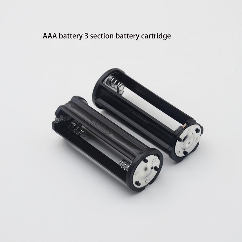 Изображение товара: 1 шт. черный держатель для батарей 3 * AAA преобразователь батареи фонарика адаптер держатель для батарей стойка 4,5 в пластиковая коробка