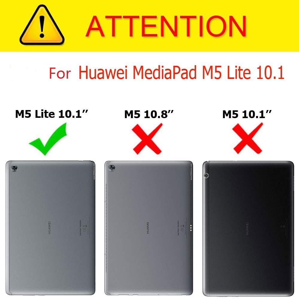 Изображение товара: Ультратонкий Магнитный чехол для Huawei MediaPad M5 Lite 10,1, чехол из искусственной кожи с функцией автоматического сна/пробуждения BAH2-W19/L09/W09, 10 дюймов