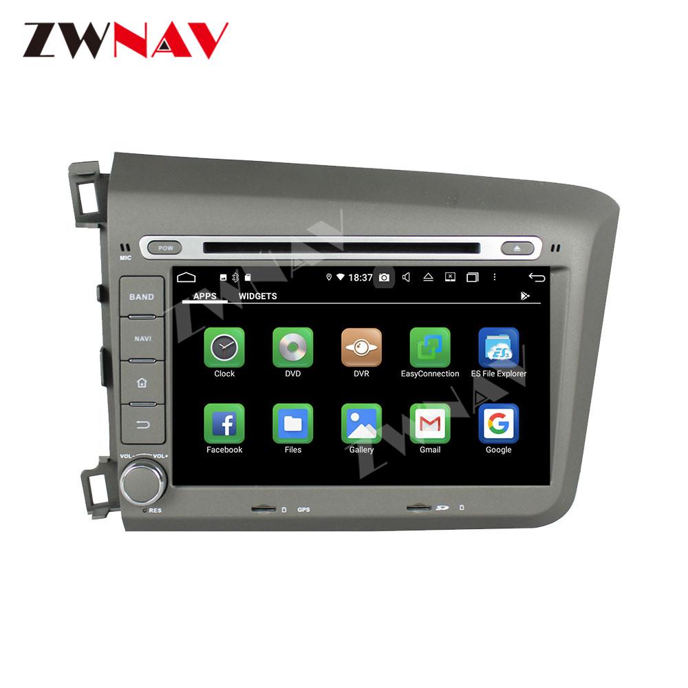 Изображение товара: 128 ГБ Carplay Android 10,0 автомобильный dvd-плеер с экраном для Honda Civic 2012 2013 2014 2015 GPS Navi Auto Radio Audio Stereo Head unit