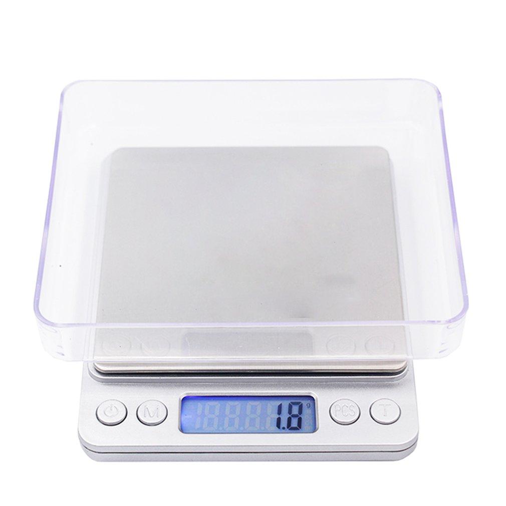 Изображение товара: Цифровые кухонные весы, 3 кг, 0,1 г, подсчет веса, электронные весы, электронные весы с ЖК-дисплеем и подсветкой