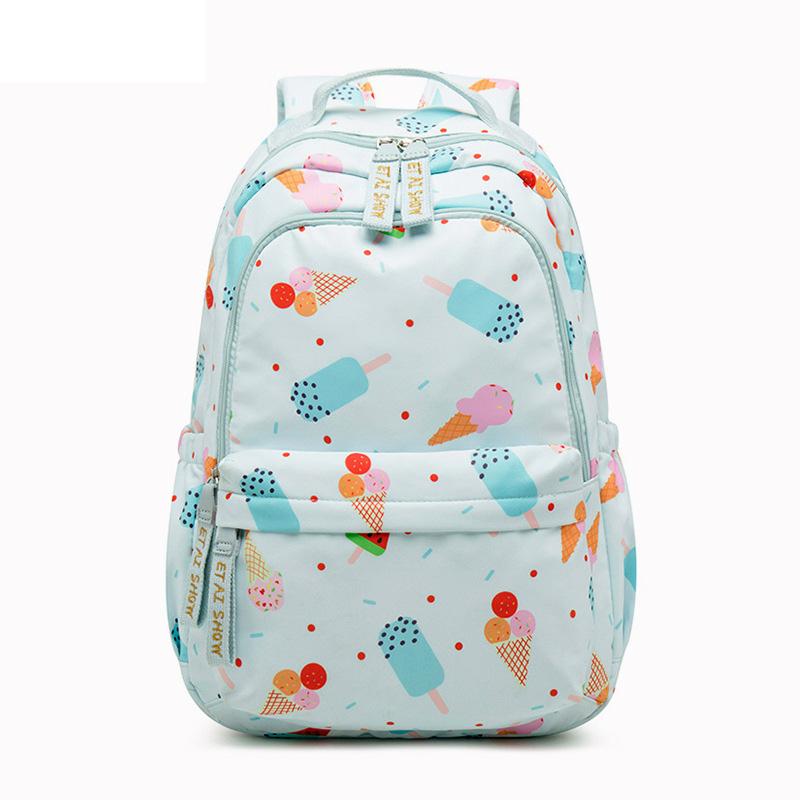 Изображение товара: Женский рюкзак с принтом мороженого, Большой Вместительный рюкзак для путешествий, водонепроницаемый рюкзак для книг, свежие школьные сумки 15'6 Cun для ноутбука Rugzak