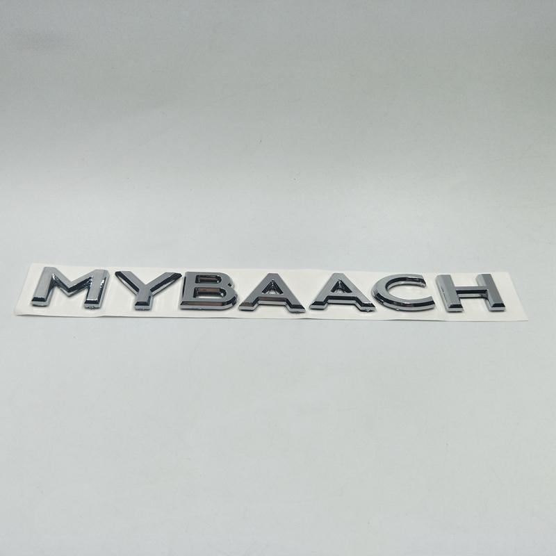 Изображение товара: 3D хромированные серебряные автомобильные наклейки и наклейки на заднюю крышку багажника логотип табличка наклейки для Mercedes Benz Maybach эмблема наклейки