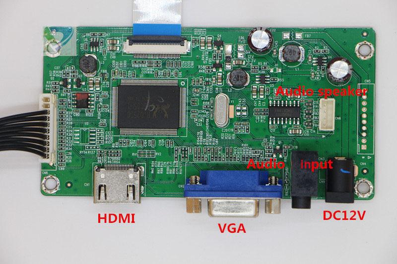 Изображение товара: Для смартфона 30Pin, DIY экран 15,6 дюйма, комплект драйвера дисплея, VGA монитор, ЖК-дисплей, плата контроллера EDP 1366X768