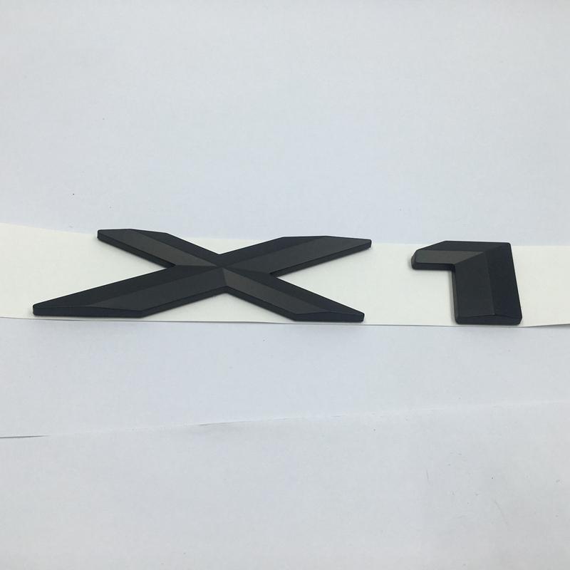 Изображение товара: Автомобильные наклейки матовые черные для BMW X1, X3, X4, X5, X6 GT, буква с цифрами, значок, эмблема, наклейка, логотип на задний багажник автомобиля, наклейки для BMW серии X