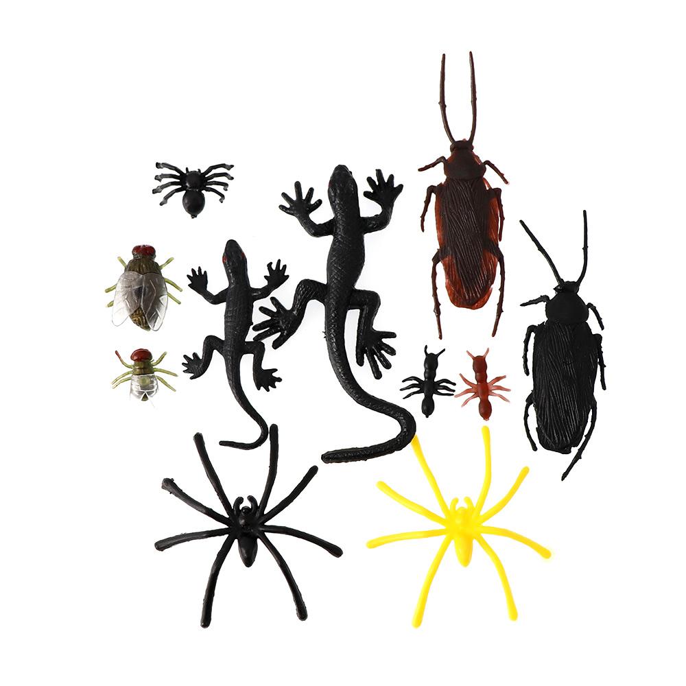 Изображение товара: 50 шт., сувениры для Хэллоуина, игрушки, имитация насекомых, пластиковые жуки, паук, летучая мышь, Скорпион, аксессуары для украшения вечеринки на Хэллоуин