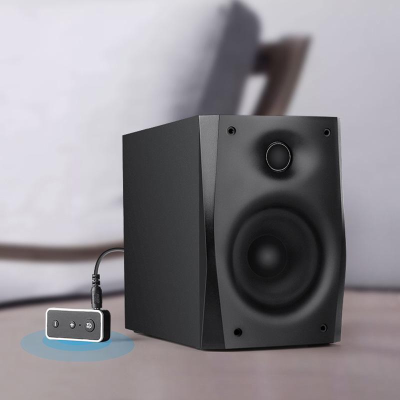 Изображение товара: Bluetooth 5,0 аудиоприемник 3,5 мм AUX стерео музыкальный беспроводной адаптер для автомобильного комплекта передатчик Bluetooth Dongle с микрофоном Громкая связь