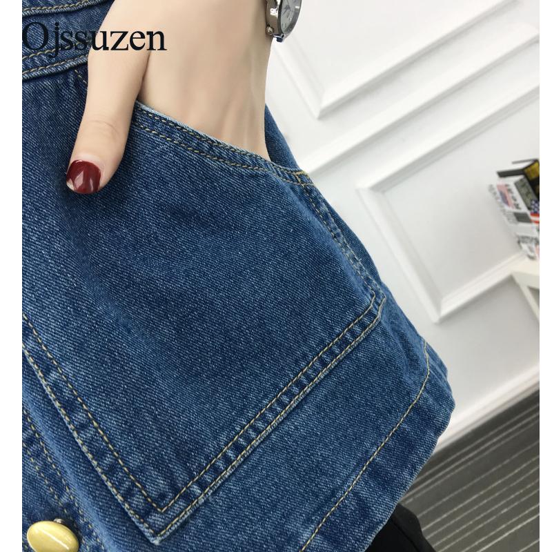 Изображение товара: Женский джинсовый жилет без рукавов, темно-синий жилет, размеры до 5XL, весна-осень