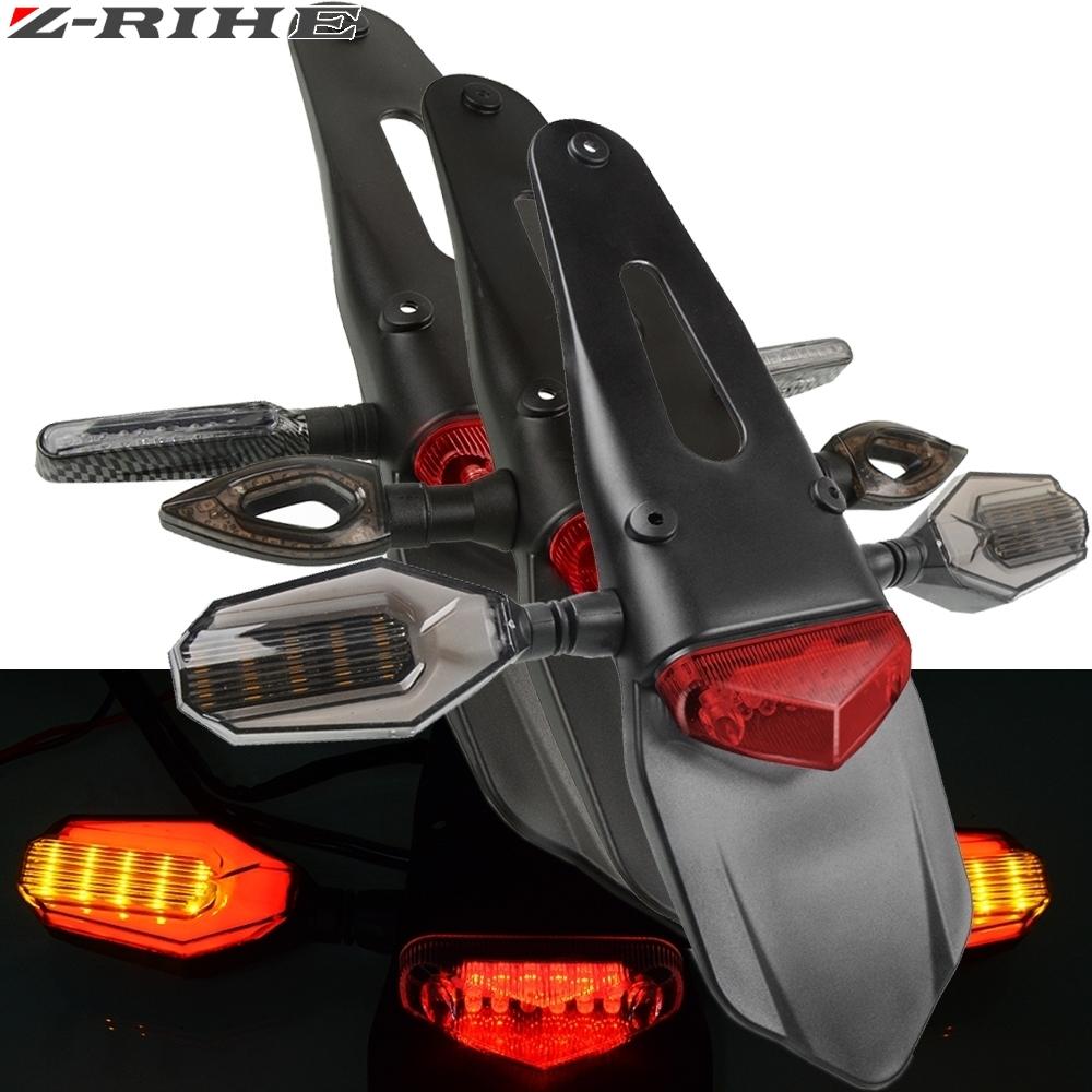 Изображение товара: Задние фонари для мотоцикла, задний фонарь для велосипеда, задний фонарь, светодиодный стоп-сигнал для CRF CR EXC YAMAHA WRF 250 400 426 450, задние фонари