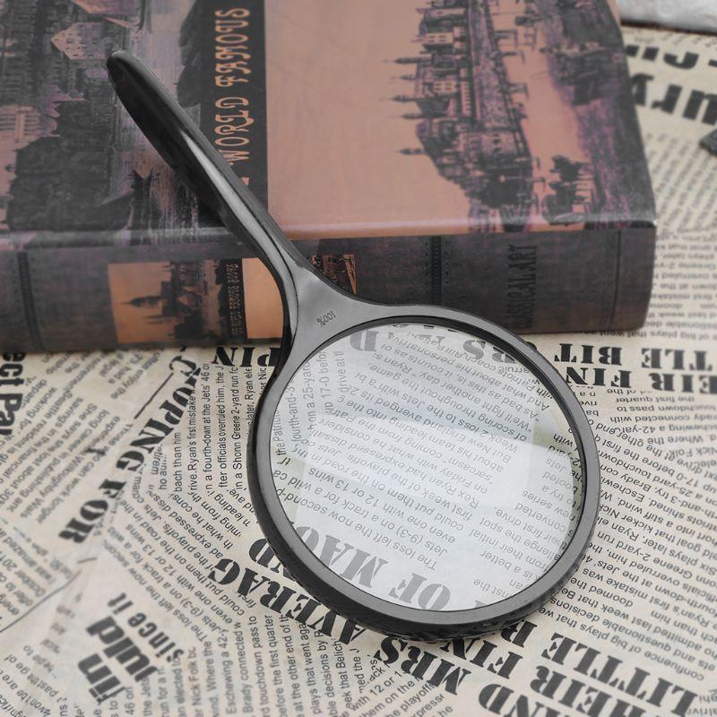 Изображение товара: 100 мм Ручной Лупа 5X карта для чтения газета увеличительное стекло Ювелирные изделия Лупа