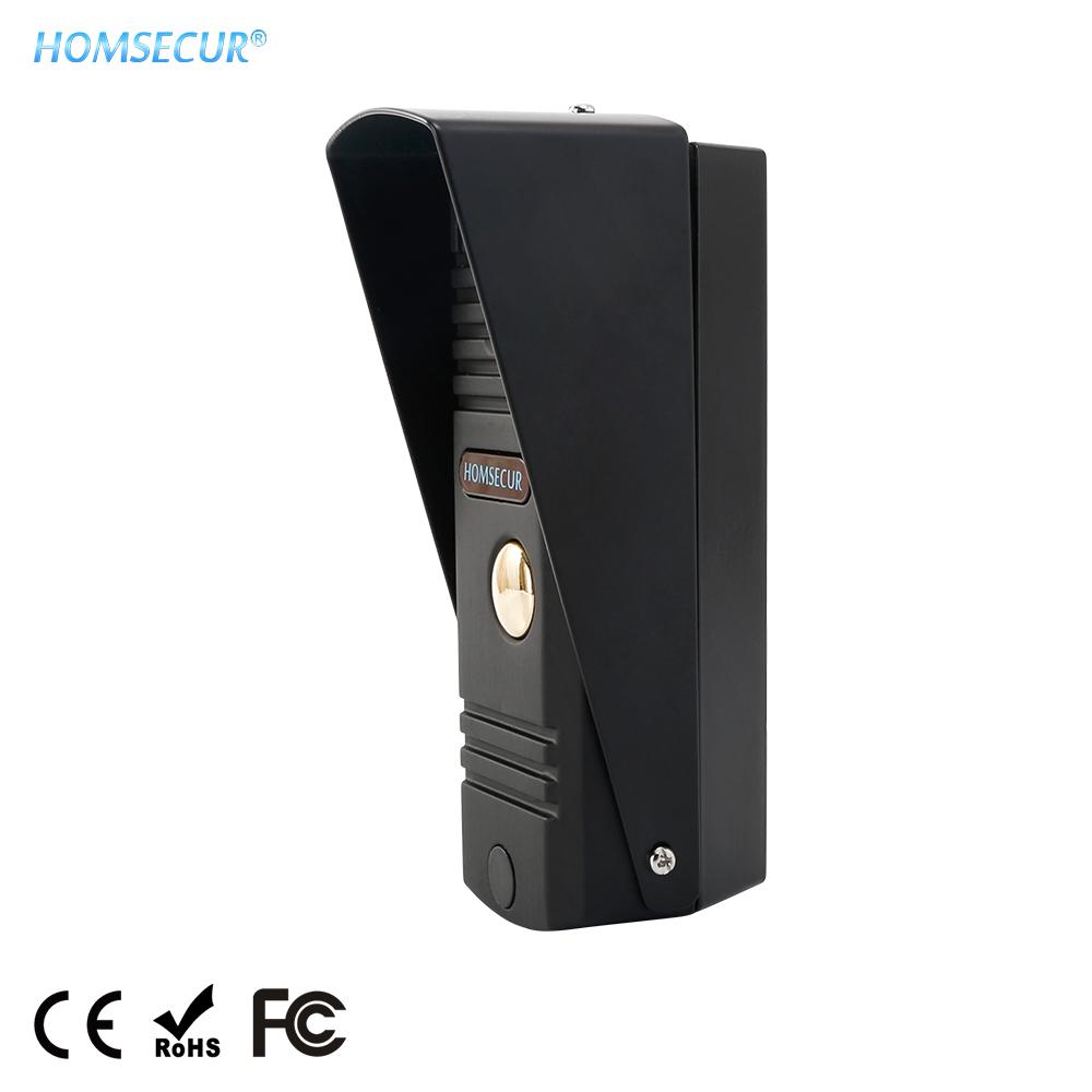 Изображение товара: Блок наружной камеры HOMSECUR BC011HD-B (Нержавеющий алюминиевый сплав), черный, с водонепроницаемым чехлом, для домофона серии HDK