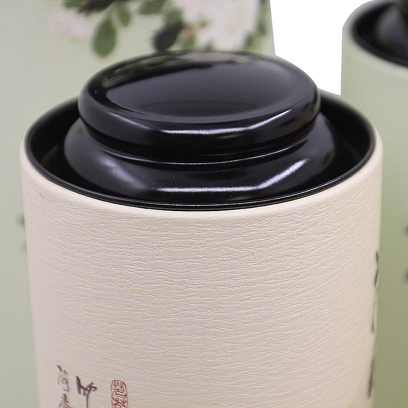 Изображение товара: Упаковочная бумага Xin Jia Yi, коробка для хранения чая в китайском стиле с принтом цветов лотоса CMYK, круглая жестяная Крышка для хранения чая и еды