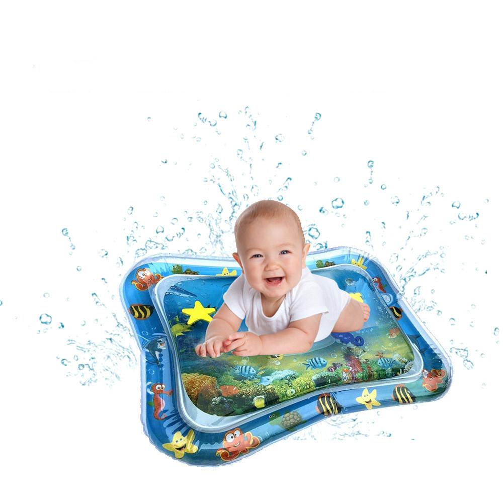 Изображение товара: Детский утолщенный ПВХ коврик для прыжков во время живота, водный игровой коврик, игрушки, надувной игровой водный коврик для малышей