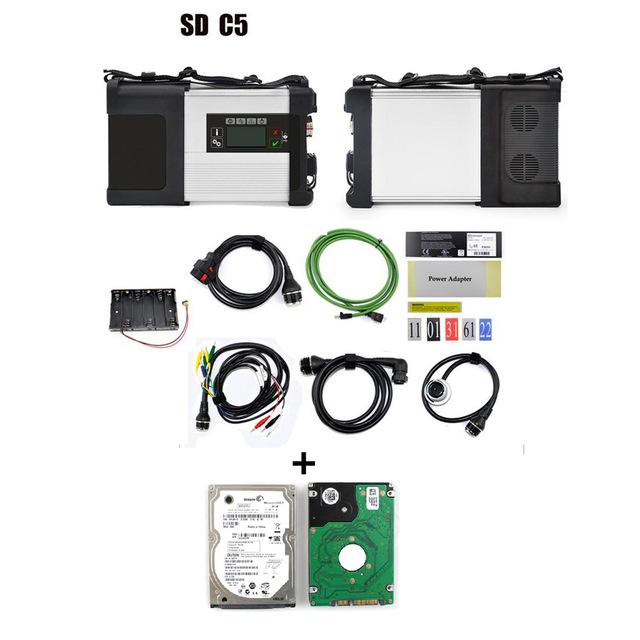 Изображение товара: Диагностический Автомобильный сканер MB Star Compact 5 SD C5 программное обеспечение V2020.12 HDD sd Подключение для MB многоязычный диагностический инструмент MB STAR C5