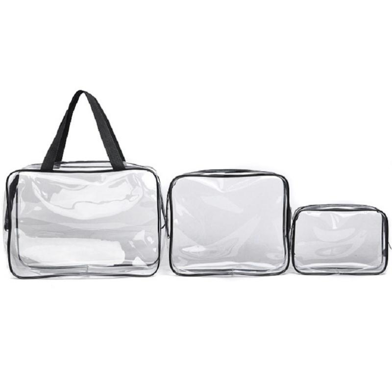 Изображение товара: Прозрачные водонепроницаемые сумки для плавания, спортивные, дорожные, для купания, прочная сумка, прочный органайзер на молнии, карман для телефона