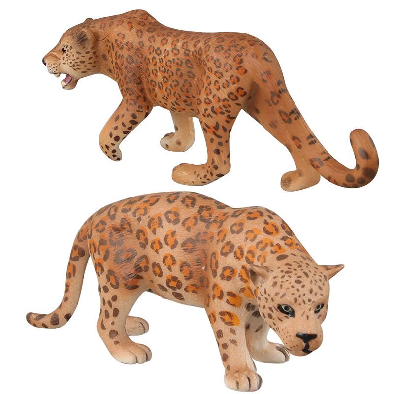 Изображение товара: 4 вида моделирование Золотой леопардовый рисунок коллекционные игрушки ПВХ экшн-фигурки животных игрушки в форме диких животных детские познавательные игрушки