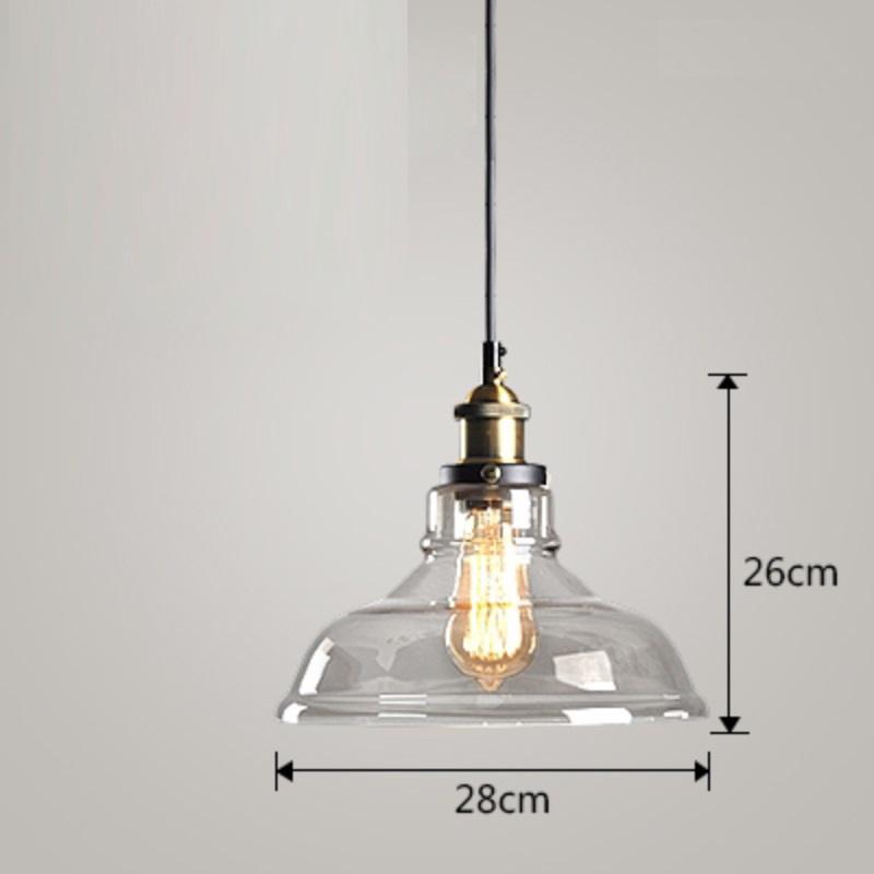 Изображение товара: Светодиодный подвесной светильник LukLoy в скандинавском и американском стиле, стеклянная лампа в стиле индастриал в стиле ретро, лофт, гостиная, кухня, столовая, ретро