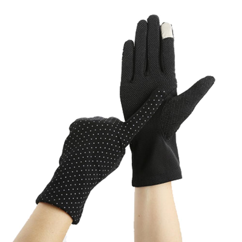 Изображение товара: Летние женские велосипедные солнцезащитные Нескользящие кружевные тонкие перчатки хлопковые перчатки для сенсорного экрана