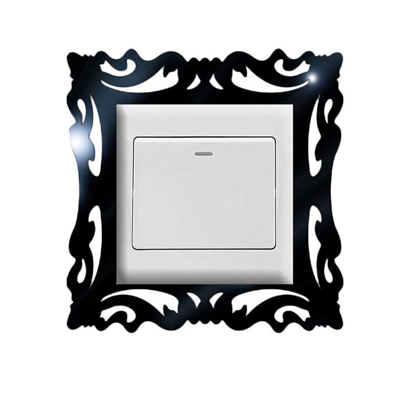 Изображение товара: Зеркальная Наклейка на переключатель, объемная накладка на палец, панель, крышка для украшения дома, офиса, наклейка на стену, товары для дома