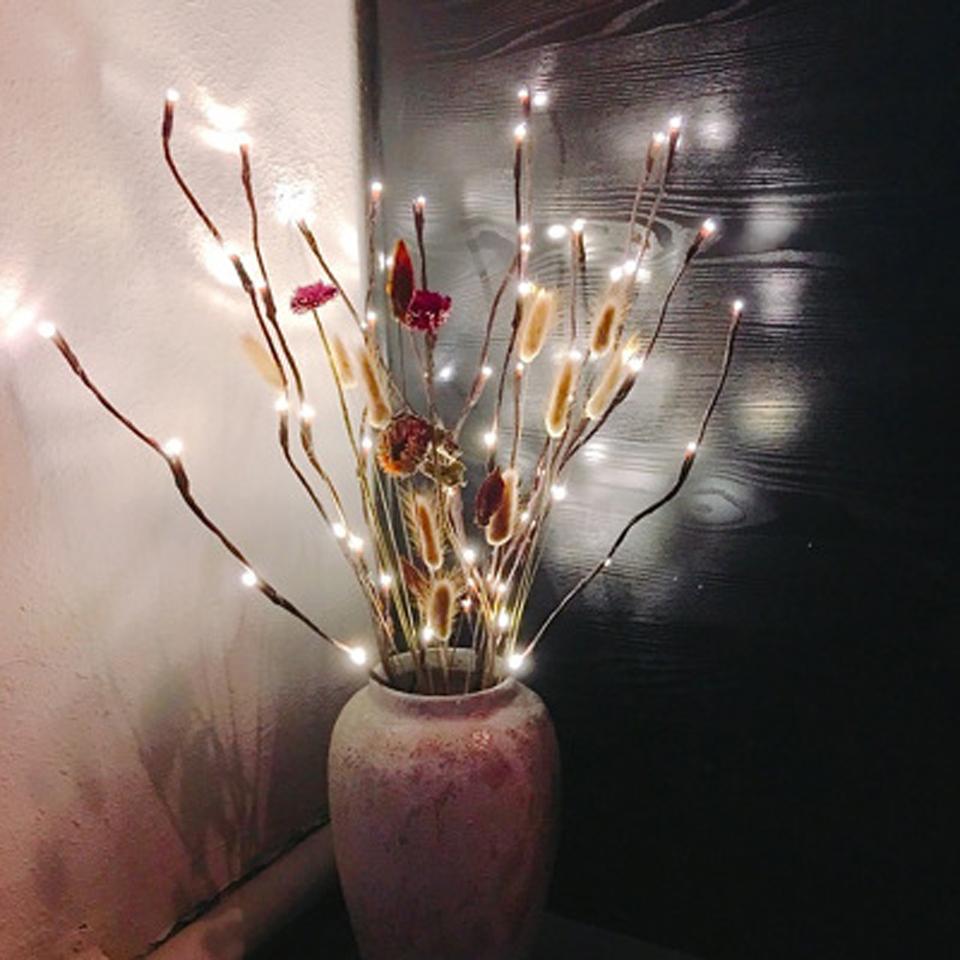 Изображение товара: Цветочные фонарики, 20 лампочек, высокий наполнитель для ВАЗ, вивовый наполнитель, декоративное освещение для дома, Рождества, свадьбы, вечеринки