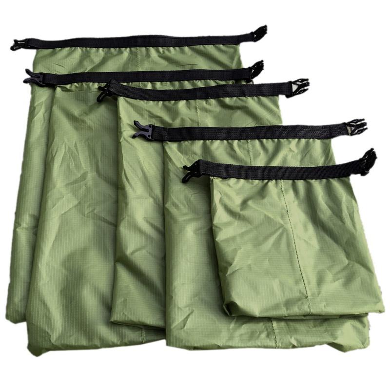 Изображение товара: Водонепроницаемые сухие мешки 5 шт., пляжный мешок с пряжкой для хранения на открытом воздухе, для путешествий, плавания, подводного плавания, для спорта на открытом воздухе