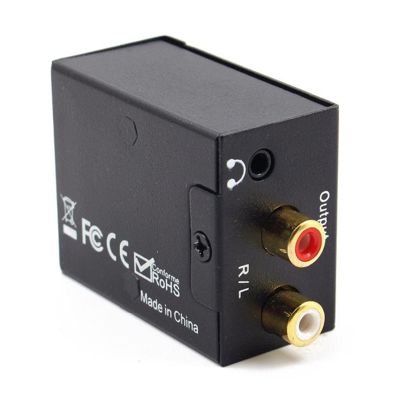 Изображение товара: Цифро-аналоговый аудио-усилитель конвертера декодер оптического волокна коаксиальный сигнал на rca-аналоговый стерео аудио адаптер 3,5 мм Джек 2 * R