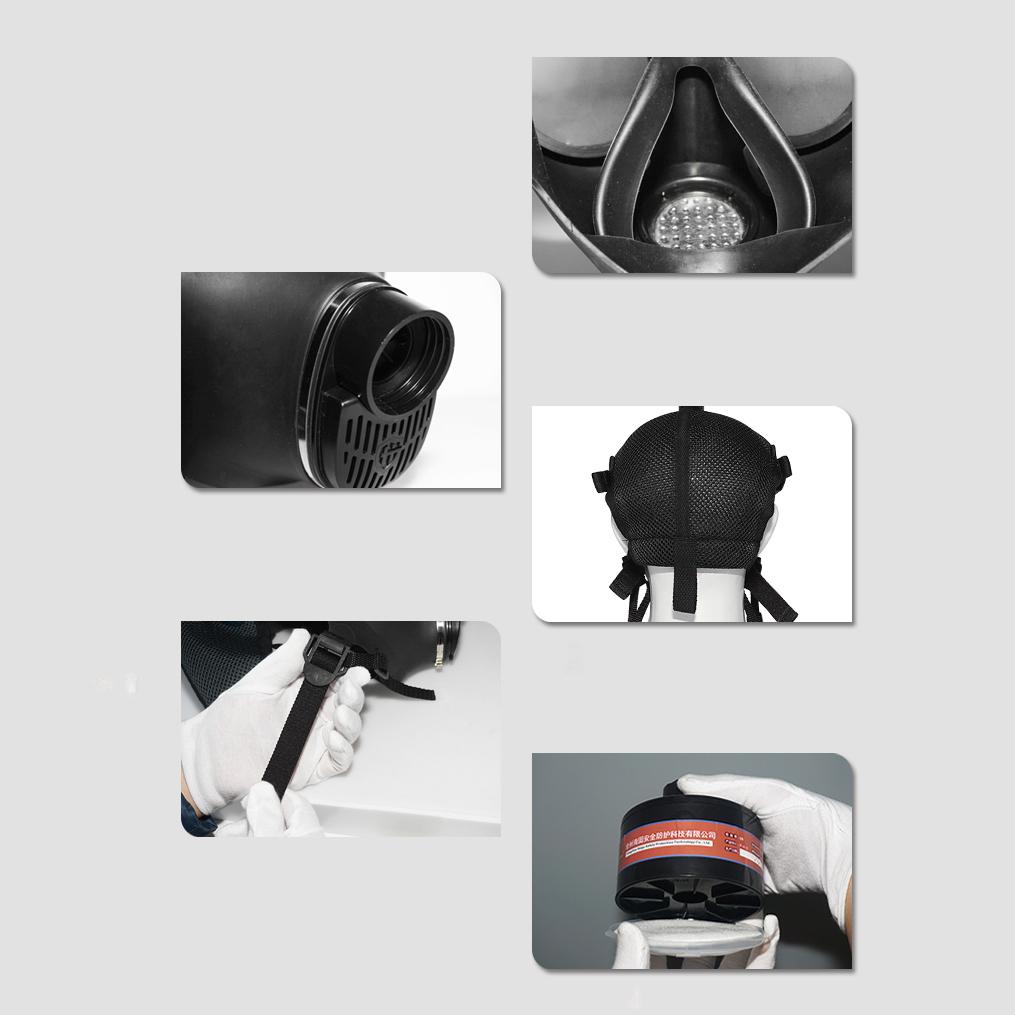 Изображение товара: Полнолицевая противогаз с силиконовым фильтром Пылезащитная распылительная краска маска респиратор