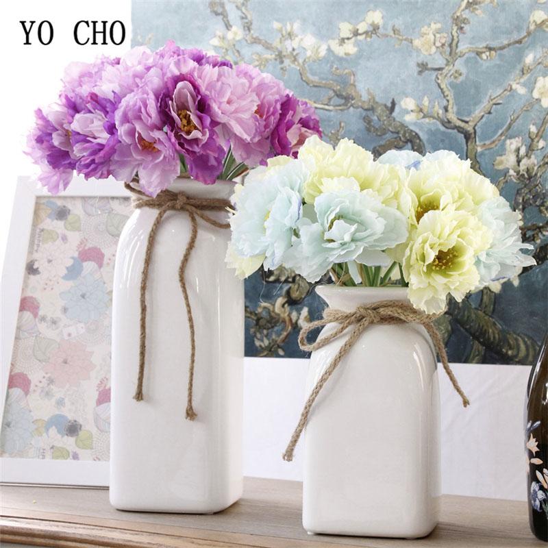 Изображение товара: Свадебный букет YO CHO для подружки невесты, букет цветов из искусственного шелка розмарина, композиция «сделай сам», украшения для дома вечерние, офиса