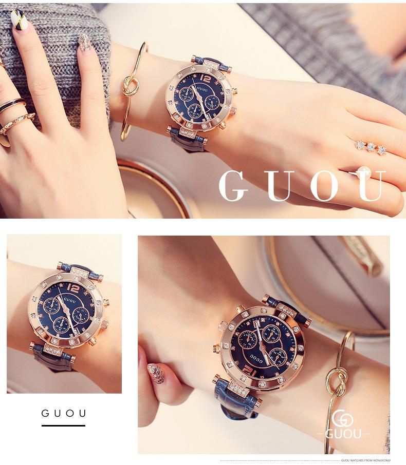Изображение товара: Часы женские, с браслетом и циферблатом под розовое золото
