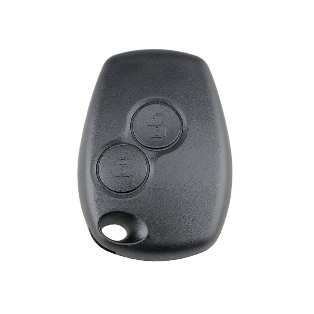 Изображение товара: 2 кнопки для автомобильного ключа чехол дистанционного брелока чехол пустой брелок для Renault Dacia модус Clio 3 Twingo Kangoo 2 без логотипа