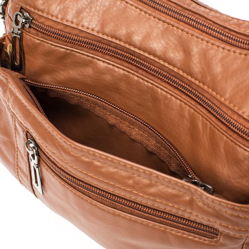 Изображение товара: Annmouler, дизайнерская женская сумка через плечо, мягкая, сумка через плечо из искусственной кожи, хорошего качества, сумка-мессенджер, небольшой кошелек, женские сумки