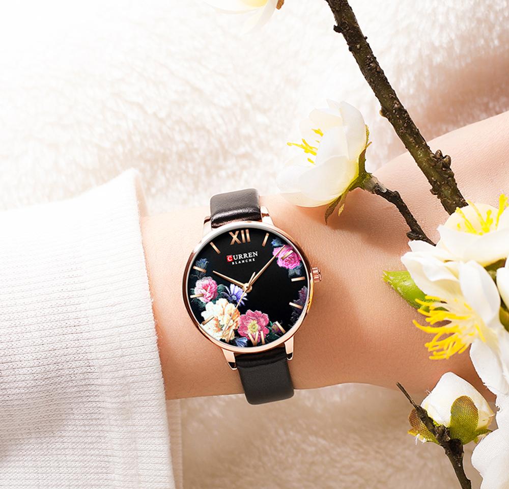 Изображение товара: CURREN новые женские роскошные брендовые часы простые Кварцевые женские водонепроницаемые наручные часы женские модные повседневные часы reloj mujer