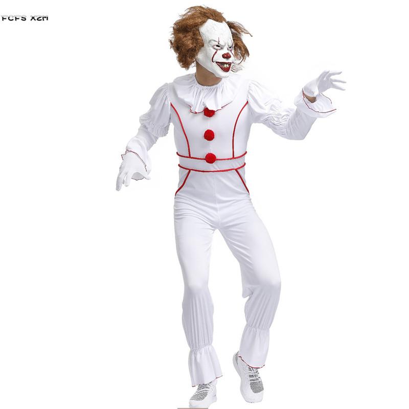 Изображение товара: Мужские костюмы цирковых клоунов на Хэллоуин для взрослых, косплей, карнавал, Пурим парад, маскарадный шар, сценическое шоу, ролевые игры Вечерние вечернее платье