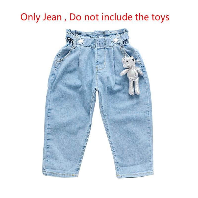 Изображение товара: Укороченные брюки капри, бриджи, бриджи, голубые ковбойские бриджи из хлопка, Детские рваные джинсы, бриджи