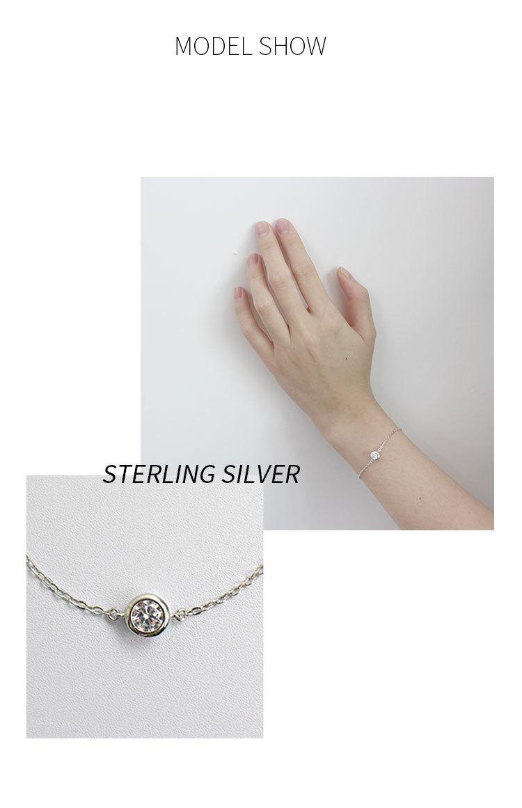 Изображение товара: Женский браслет из серебра 100% пробы, в Корейском стиле