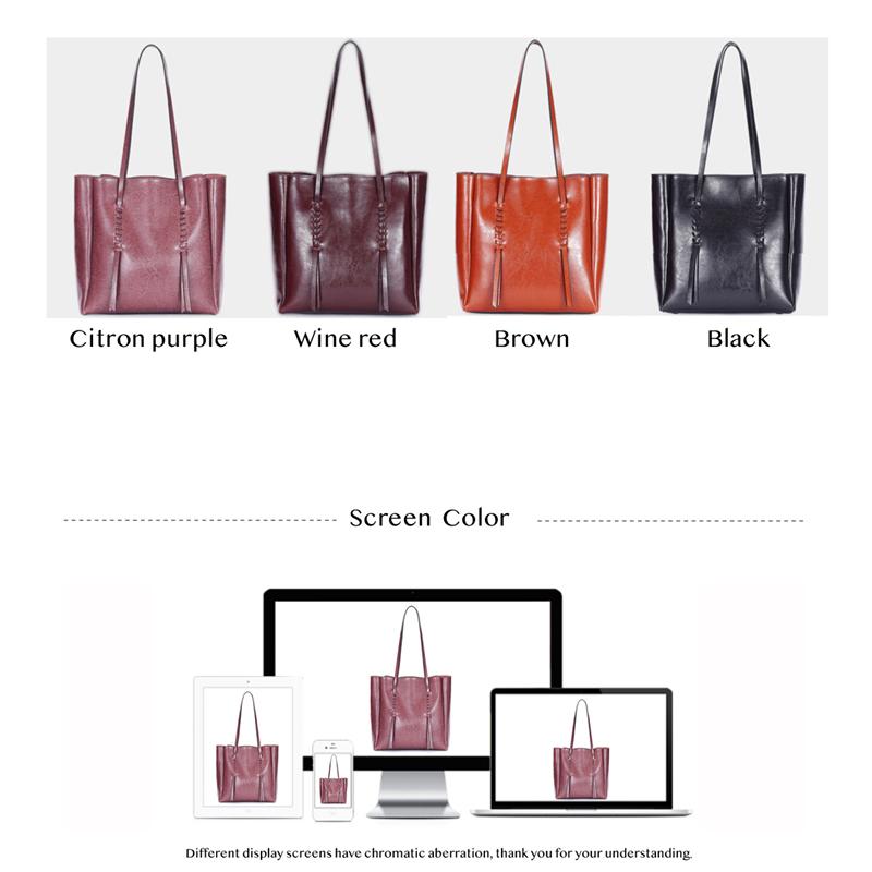 Изображение товара: Модные дизайнерские сумки из натуральной кожи, женские вместительные сумки-тоуты из воловьей кожи, роскошные сумки высокого качества, большие сумки с верхними ручками 2019