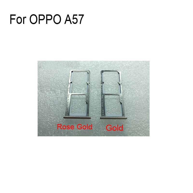 Изображение товара: 100% Оригинальный серебристый лоток для SIM-карты для OPPO A57 a57 лоток для SD-карты SIM-карта памяти для OPPO A 57 запасные части