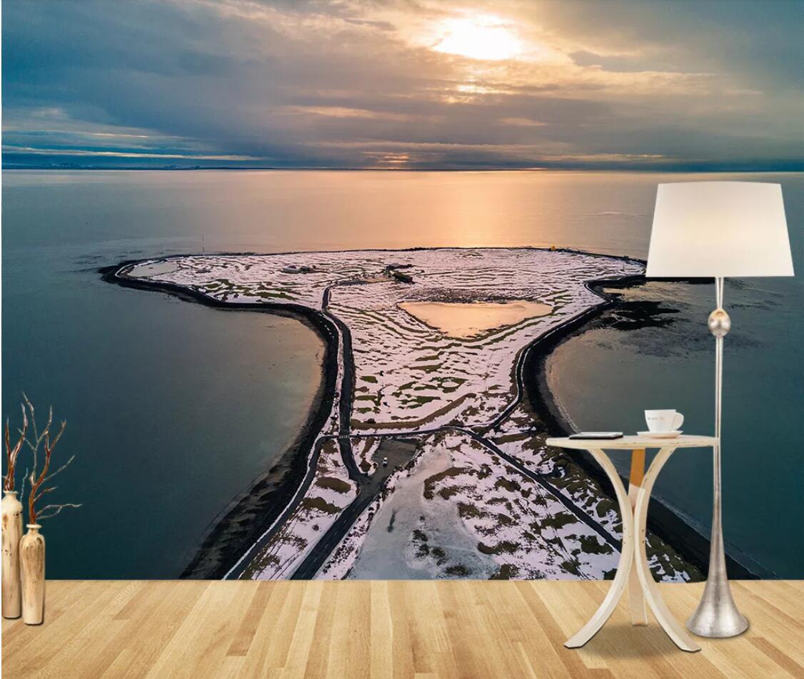 Изображение товара: Скандинавская абстрактная креативная художественная настенная бумага с изображением моря, настенная фотобумага s, настенная бумага для контакта с домом, Обложка для стен