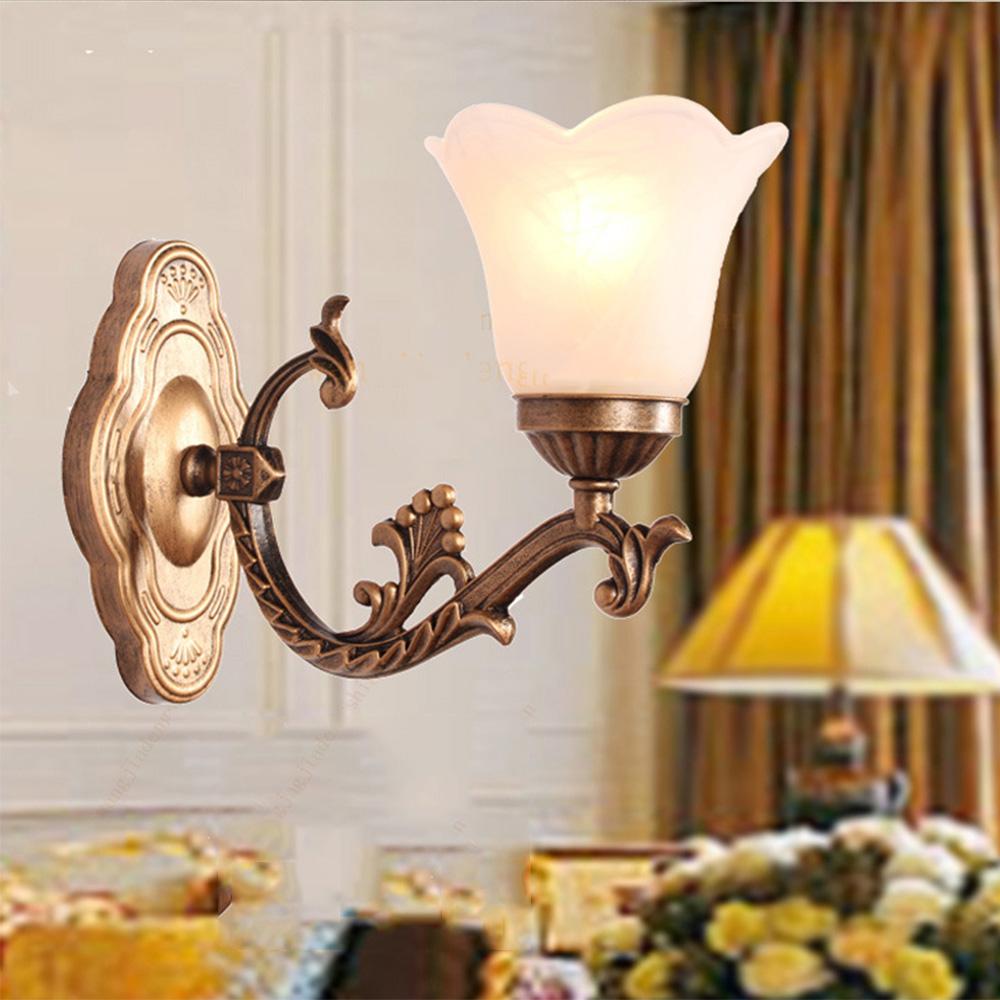 Изображение товара: Настенный светильник американская настенная лампа для гостиной, столовой, спальни, коридора, бронзового балкона, кафе, кабинета, светодиодный настенный светильник