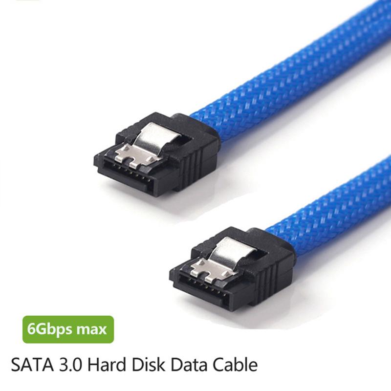 Изображение товара: Кабель для передачи данных SATA 3,0 III, SATA3, 50 см, 7-контактный, 6 ГБ/сек. SSD-кабелей, кабель для передачи данных жесткого диска, с нейлоновым покрытием, премиум-Версия № 8