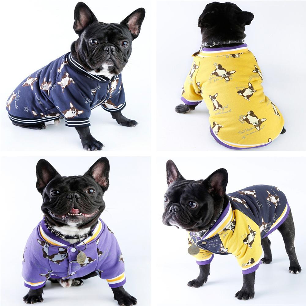 Изображение товара: Зимняя теплая мультяшная Одежда для маленьких собак, кошек, мягкая хлопковая куртка для собак, одежда для щенков, чихуахуа костюм для Мопса