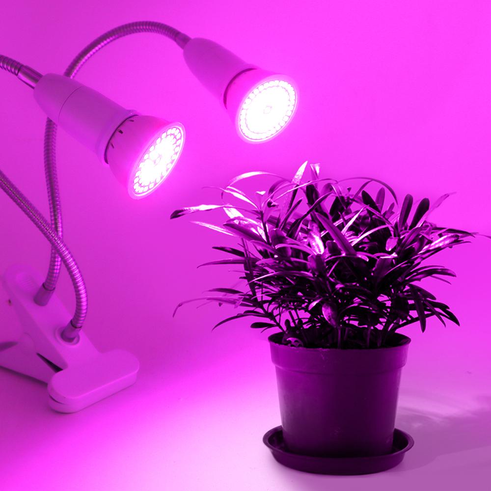 Изображение товара: Лампочка Е27 110 полного спектра для выращивания растений, 220 В, светодиодная лампа для выращивания растений в, 48, 60, 80 светодиодов