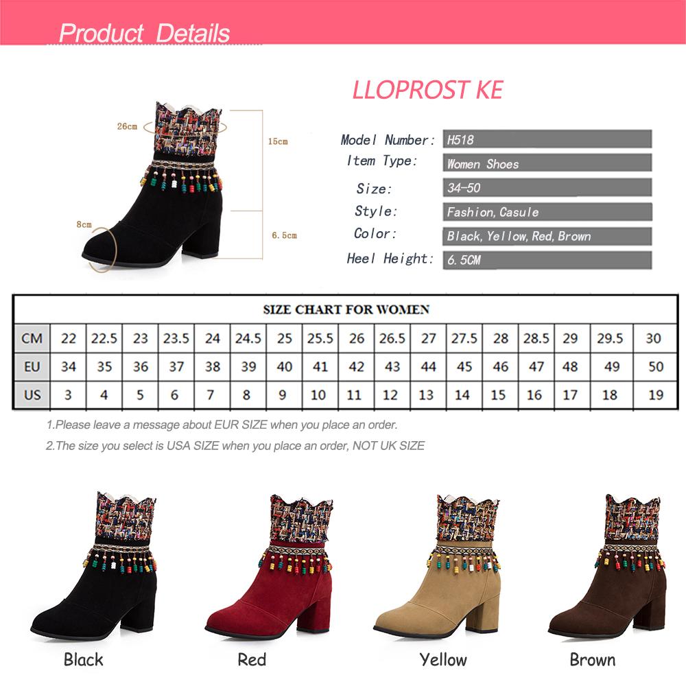 Изображение товара: Женские ботильоны Lloprost ke в китайском стиле, черные, красные ботинки для женщин, осенне-зимние короткие ботинки, женская обувь H518
