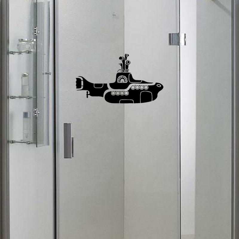 Изображение товара: YOJA 12x21,4 см веселая домашняя комната подводная лодка настенная наклейка для ванной наклейка украшение G2-0286