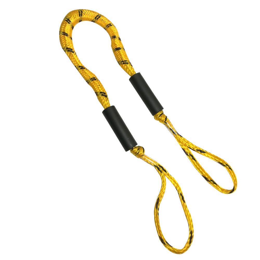 Изображение товара: 1/2 шт. Банджи шнур веревка желтая черная док-линия амортизирующая тянущаяся швартовая веревка док-анкер Бадди